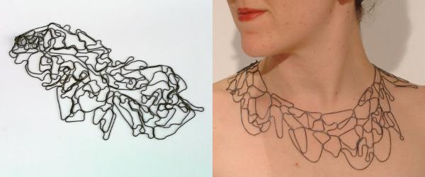 TOPOGRAPHIC NECKLACE BY MELISSA BORRELL