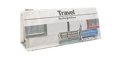 Newspaper Cosmetic Pouch