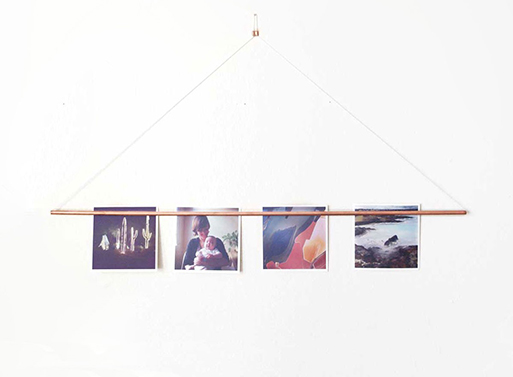 Copper Photo Bar Picture Hanger